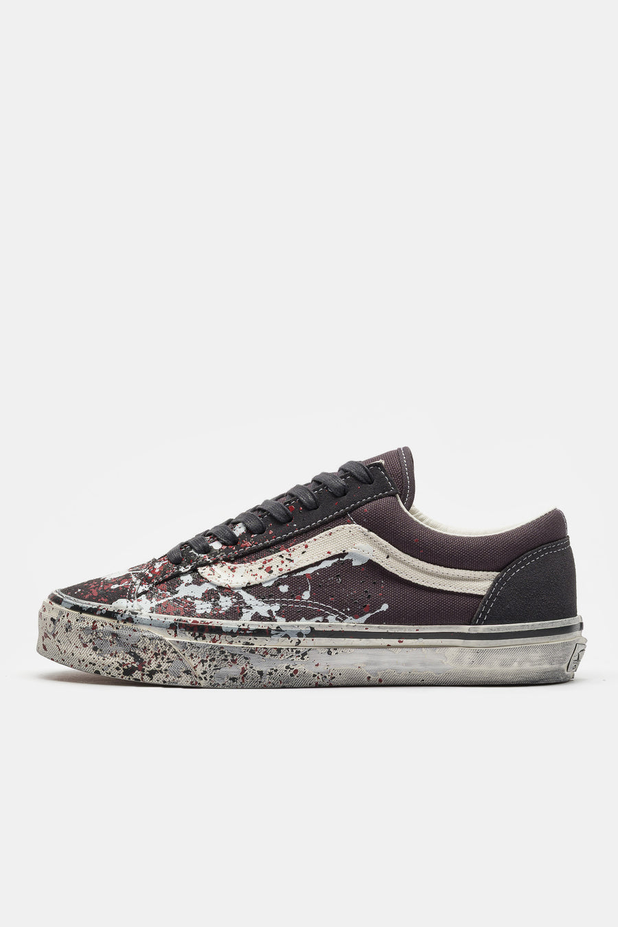 Vans LX Old Skool 36 Sneaker in Paint Splatter Charcoal Grey - Notre