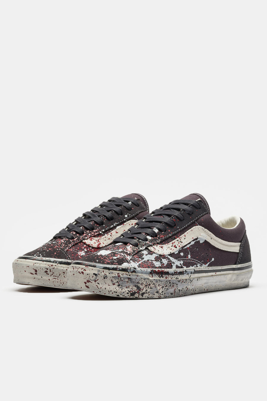 Vans LX Old Skool 36 Sneaker in Paint Splatter Charcoal Grey - Notre