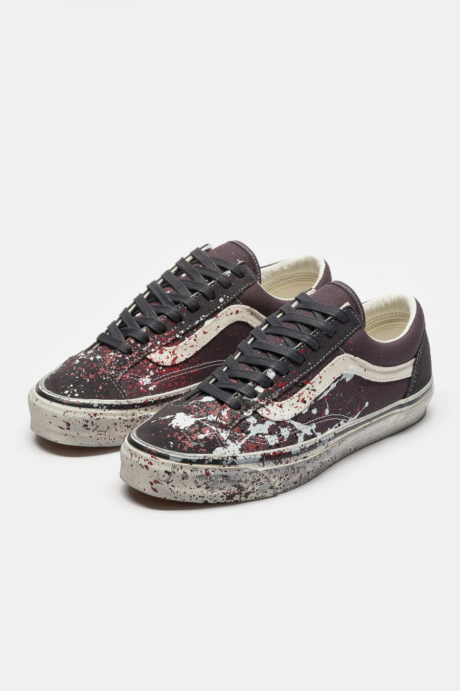 Vans LX Old Skool 36 Sneaker in Paint Splatter Charcoal Grey - Notre