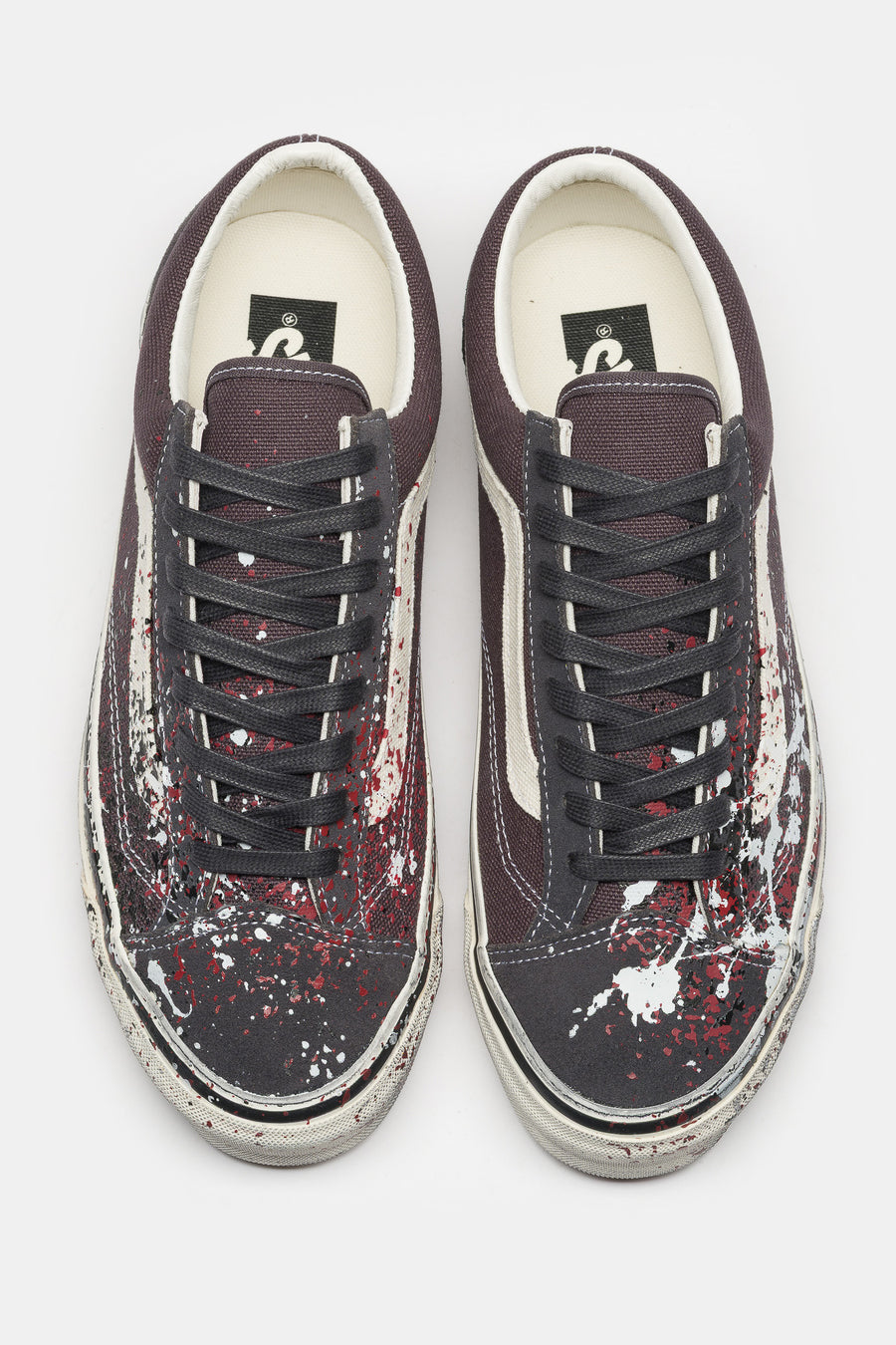 Vans LX Old Skool 36 Sneaker in Paint Splatter Charcoal Grey - Notre