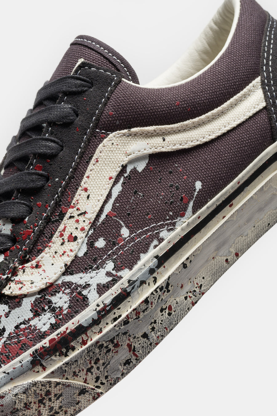 Vans LX Old Skool 36 Sneaker in Paint Splatter Charcoal Grey - Notre