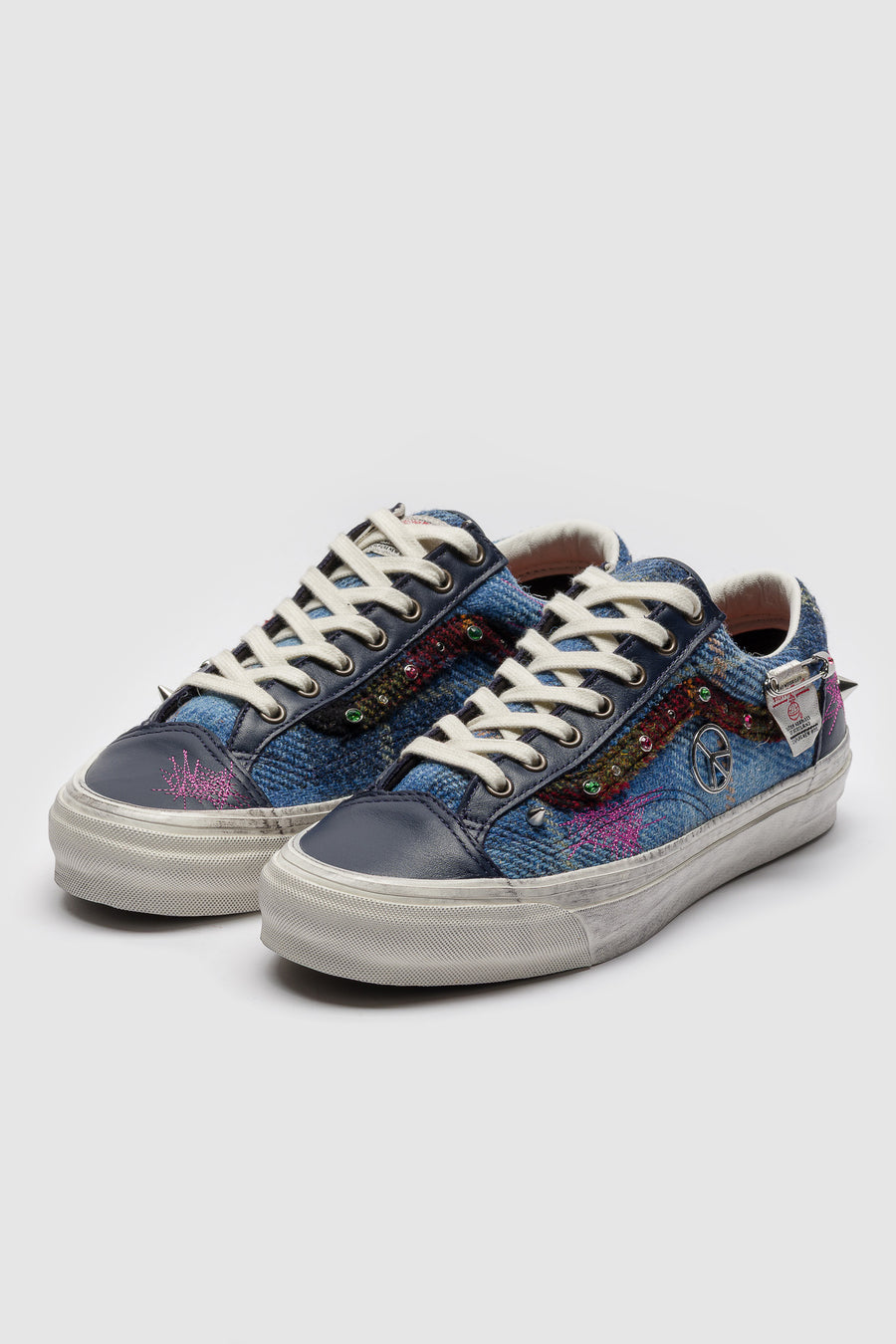Vans Harris Tweed LX Old Skool 36 Sneaker in Navy/Multi - Notre