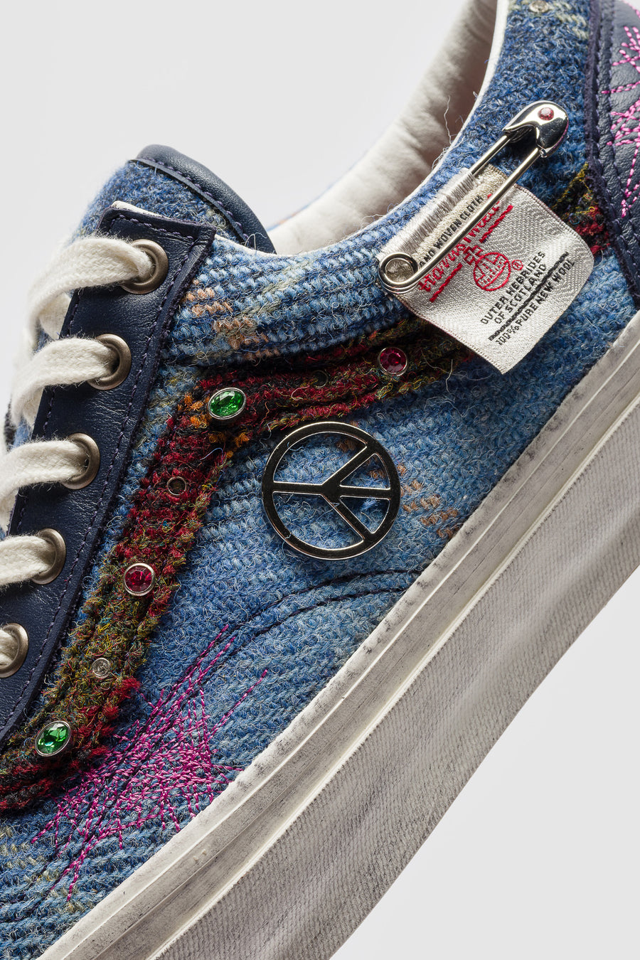 Vans Harris Tweed LX Old Skool 36 Sneaker in Navy/Multi - Notre
