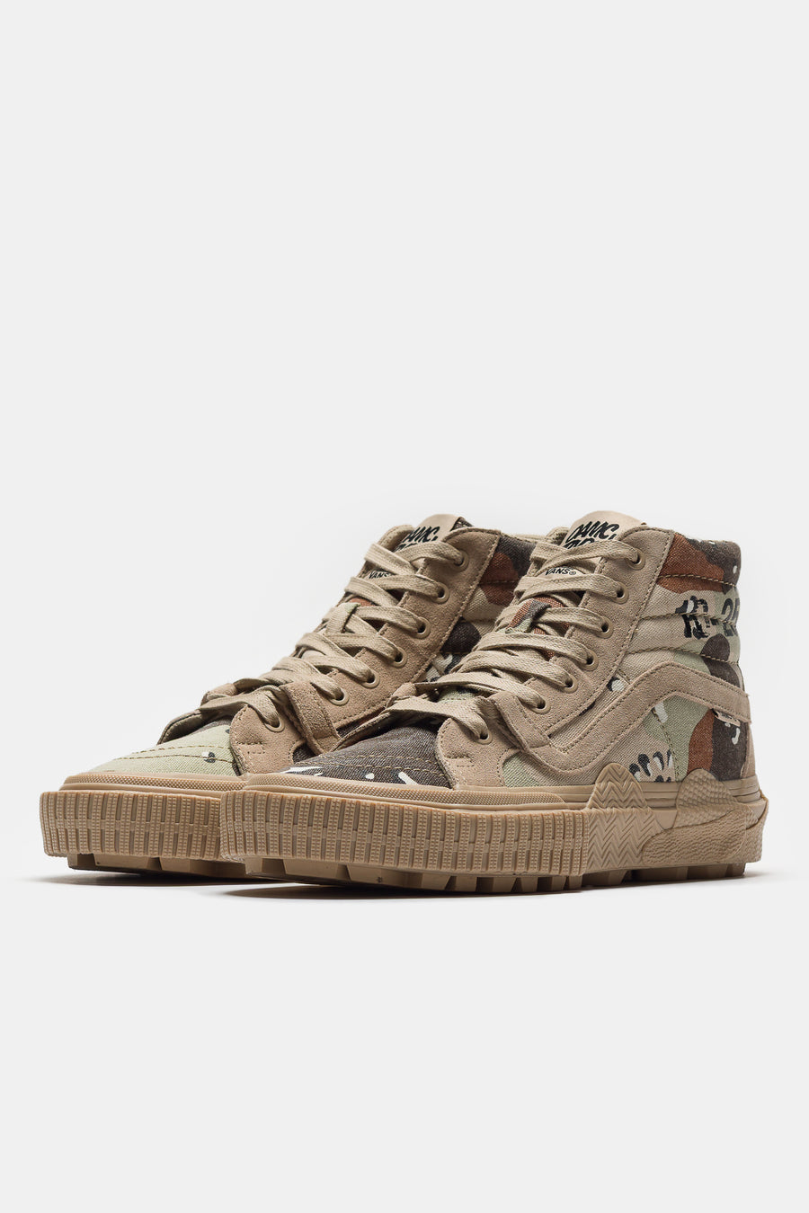 OAMC x WTAPS x OTW Sk8-Hi GL Lug Sneaker in Desert Camo