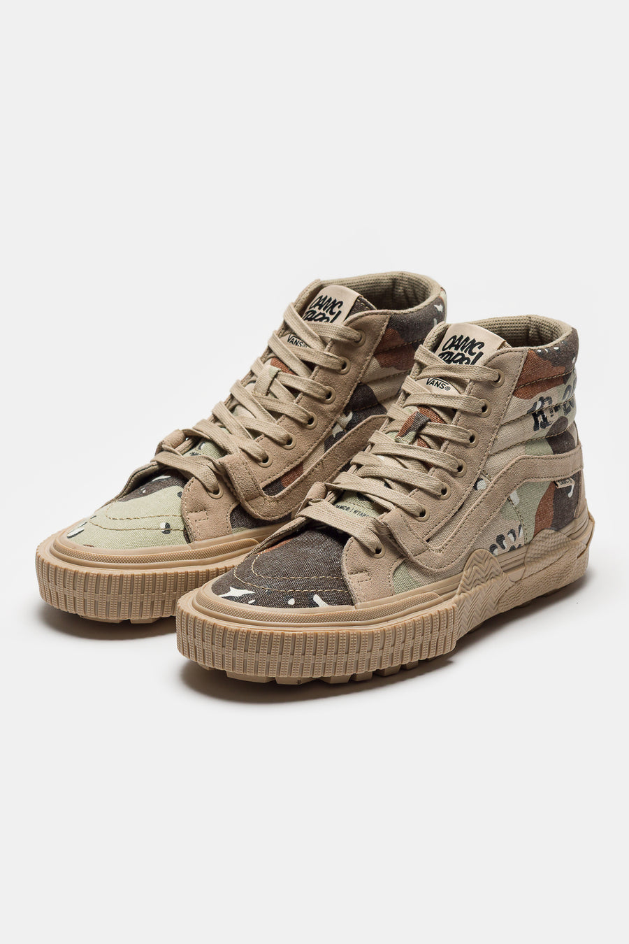 OAMC x WTAPS x OTW Sk8-Hi GL Lug Sneaker in Desert Camo