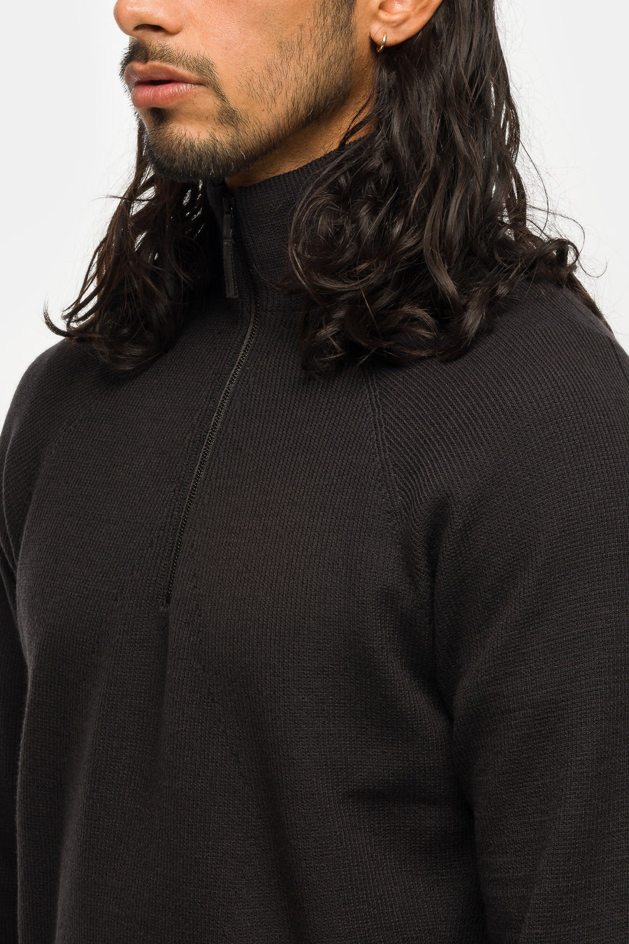 Arc’teryx Veilance Conic Wool Half Zip Sweater in Black - Notre