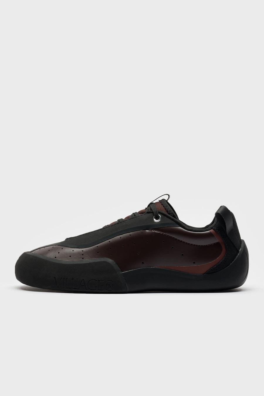 Village PM 2 PM Sneaker in Maroon/Natural Black - Notre