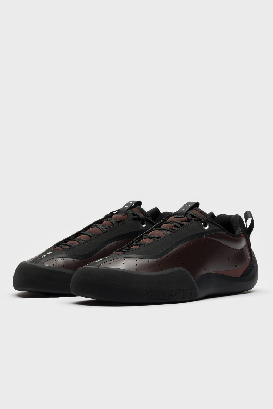 Village PM 2 PM Sneaker in Maroon/Natural Black - Notre