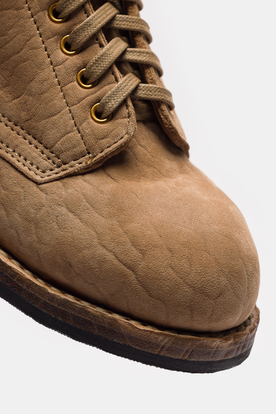 visvim Brigadier Mid Folk Boot in Sand - Notre