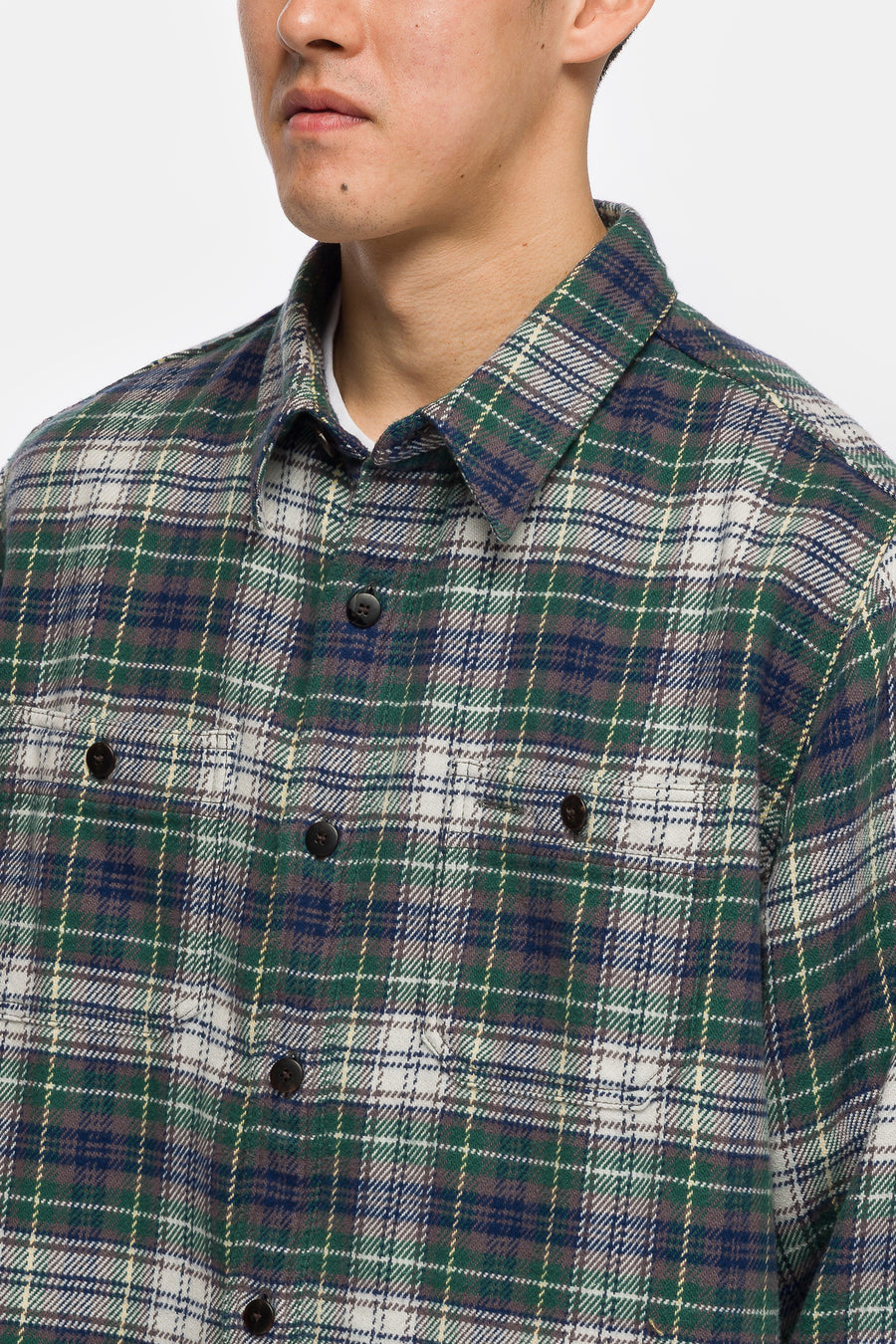 Larrikan Check Shirt in Green - VISVIM