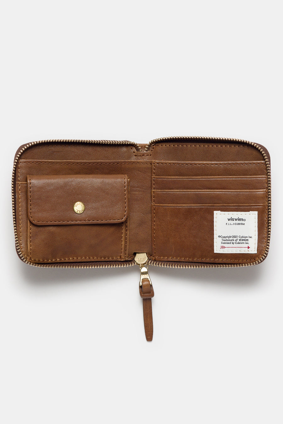 Leather Bi-Fold Wallet in Brown