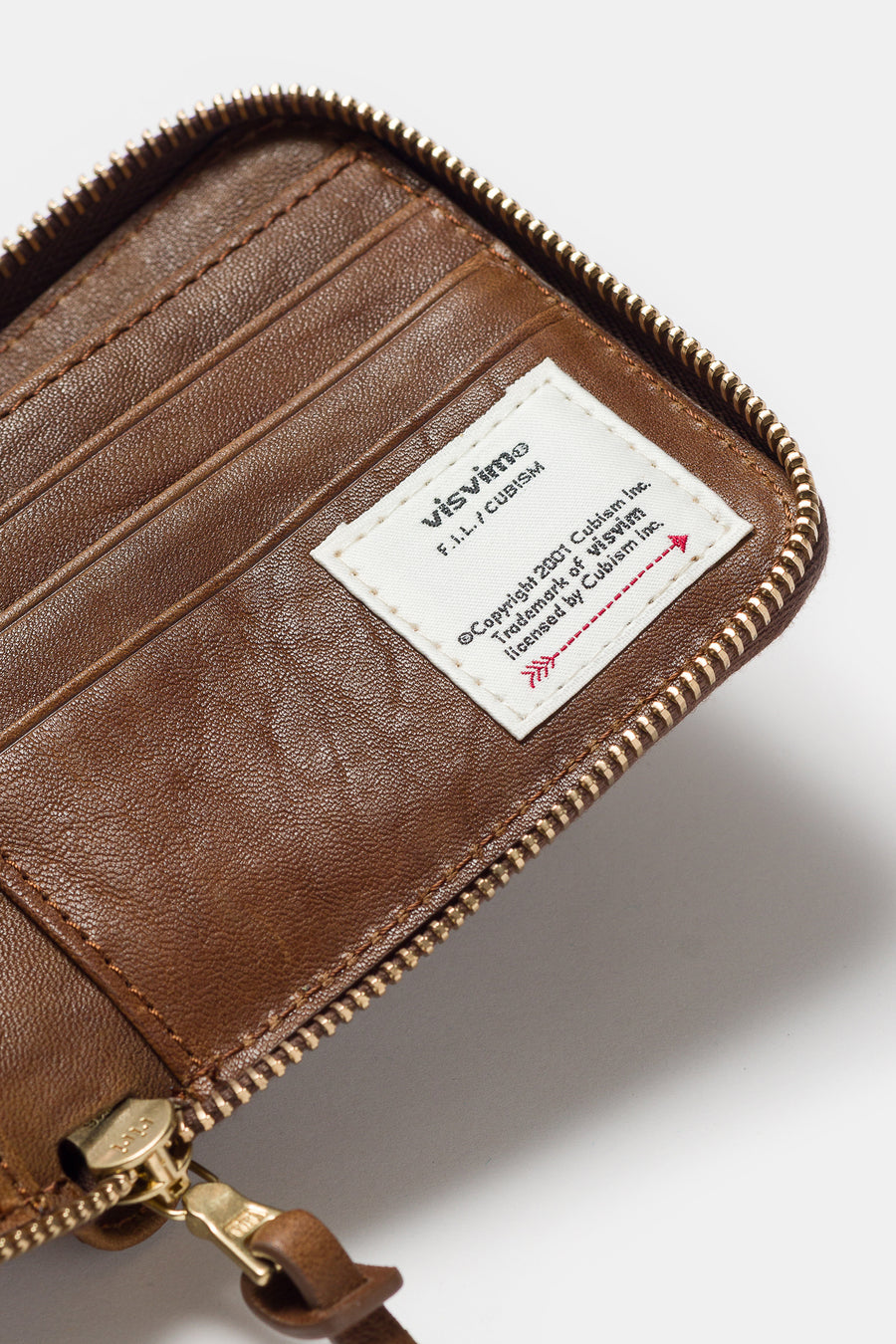 Leather Bi-Fold Wallet in Brown