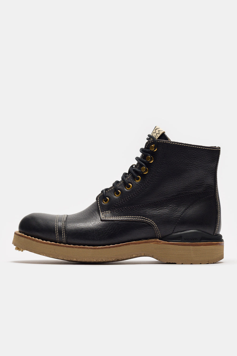 visvim Virgil Cap-Folk Boot in Black - Notre