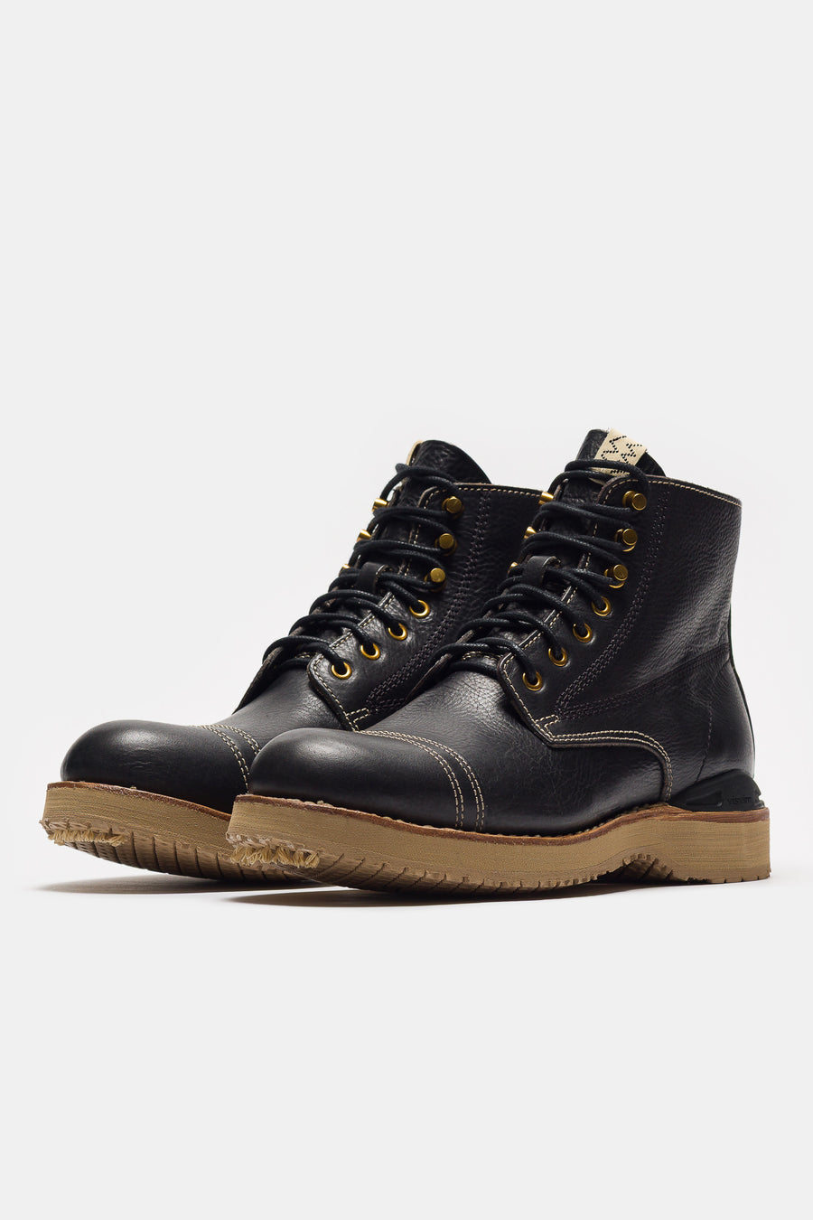 visvim Virgil Cap-Folk Boot in Black - Notre