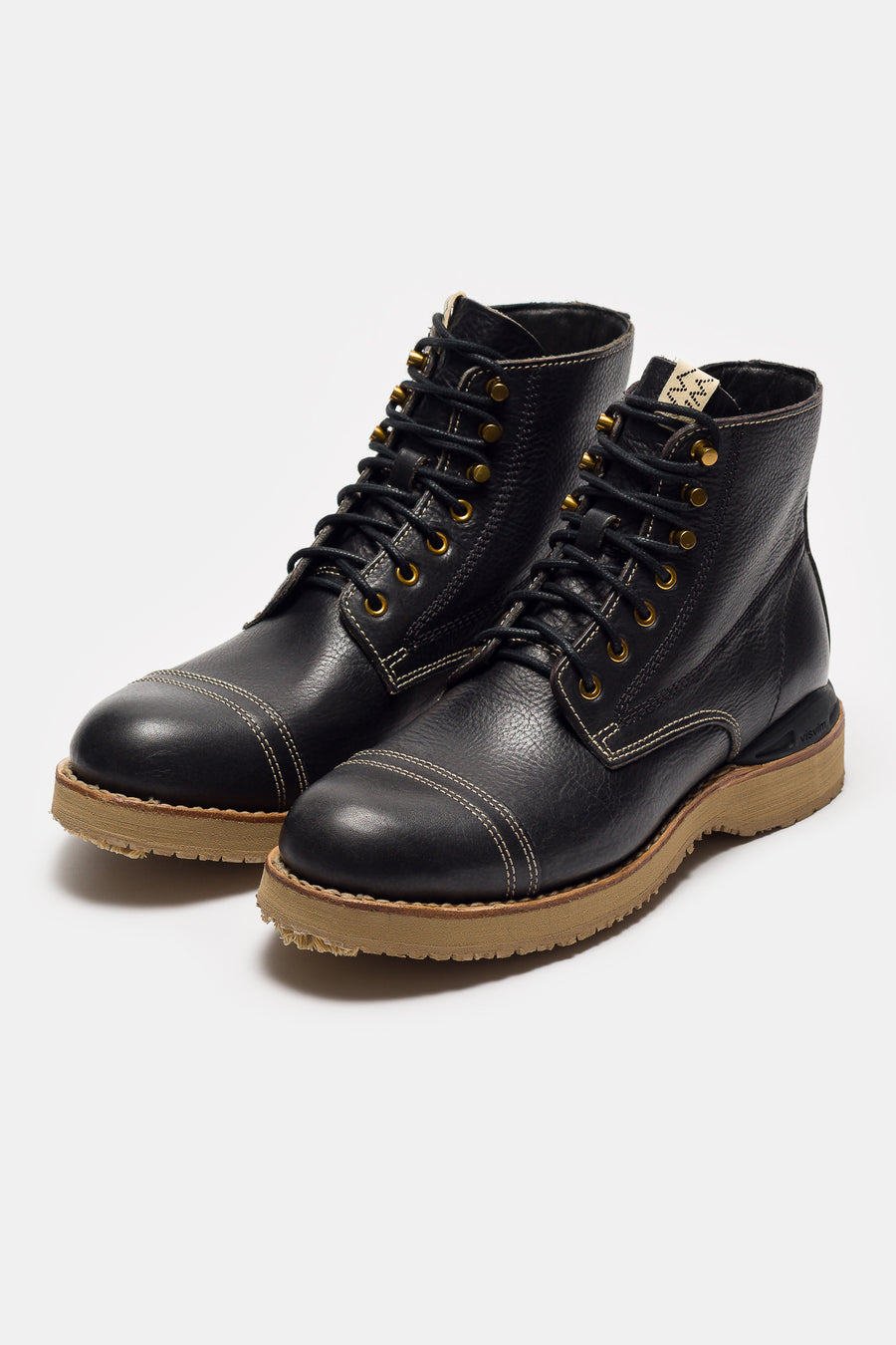 visvim Virgil Cap-Folk Boot in Black - Notre