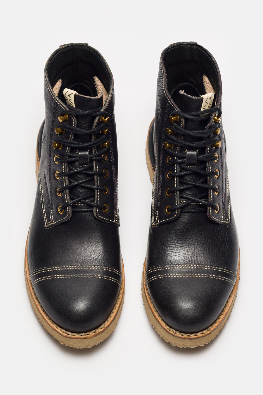 visvim Virgil Cap-Folk Boot in Black - Notre