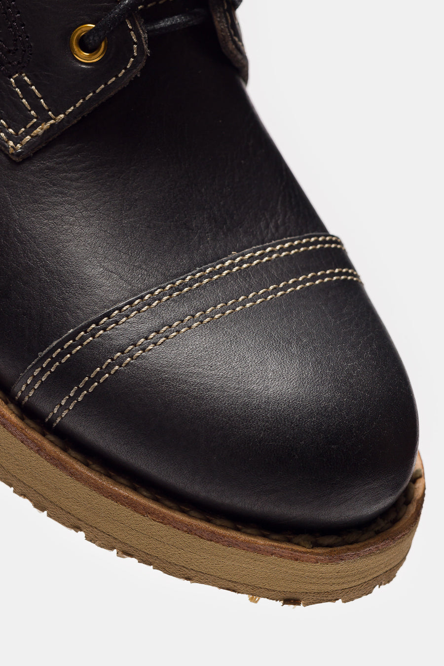 visvim Virgil Cap-Folk Boot in Black - Notre