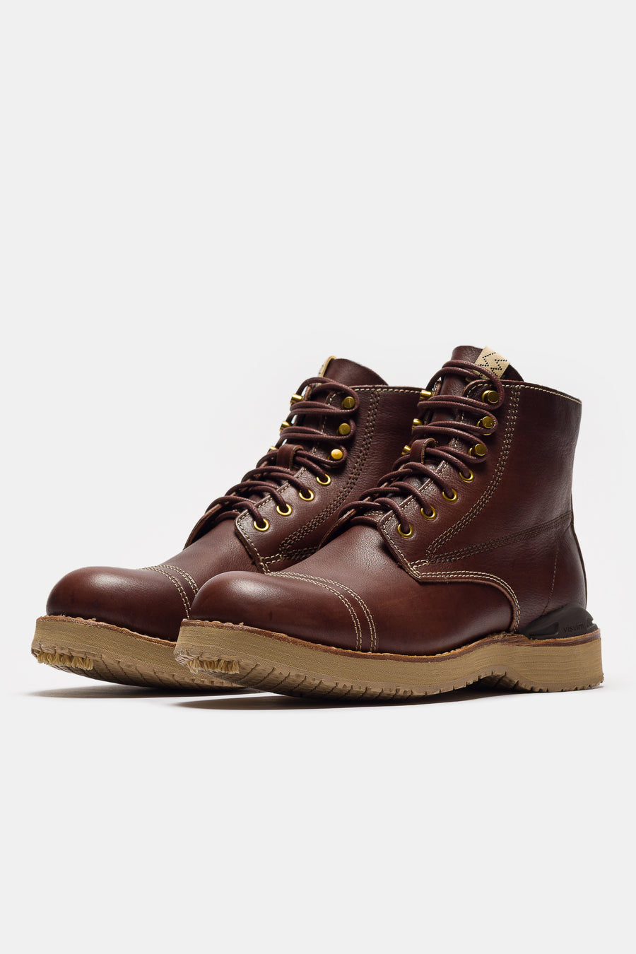 visvim Virgil Cap-Folk Boot in Dark Brown - Notre