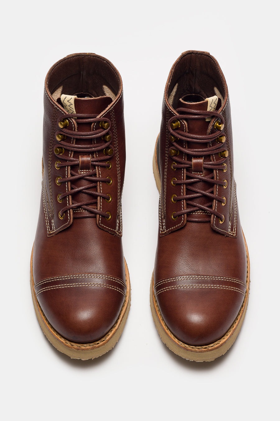 visvim Virgil Cap-Folk Boot in Dark Brown - Notre