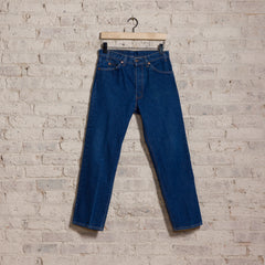 1980's Made in USA Levi's 505 Jean in Dark Wash Blue