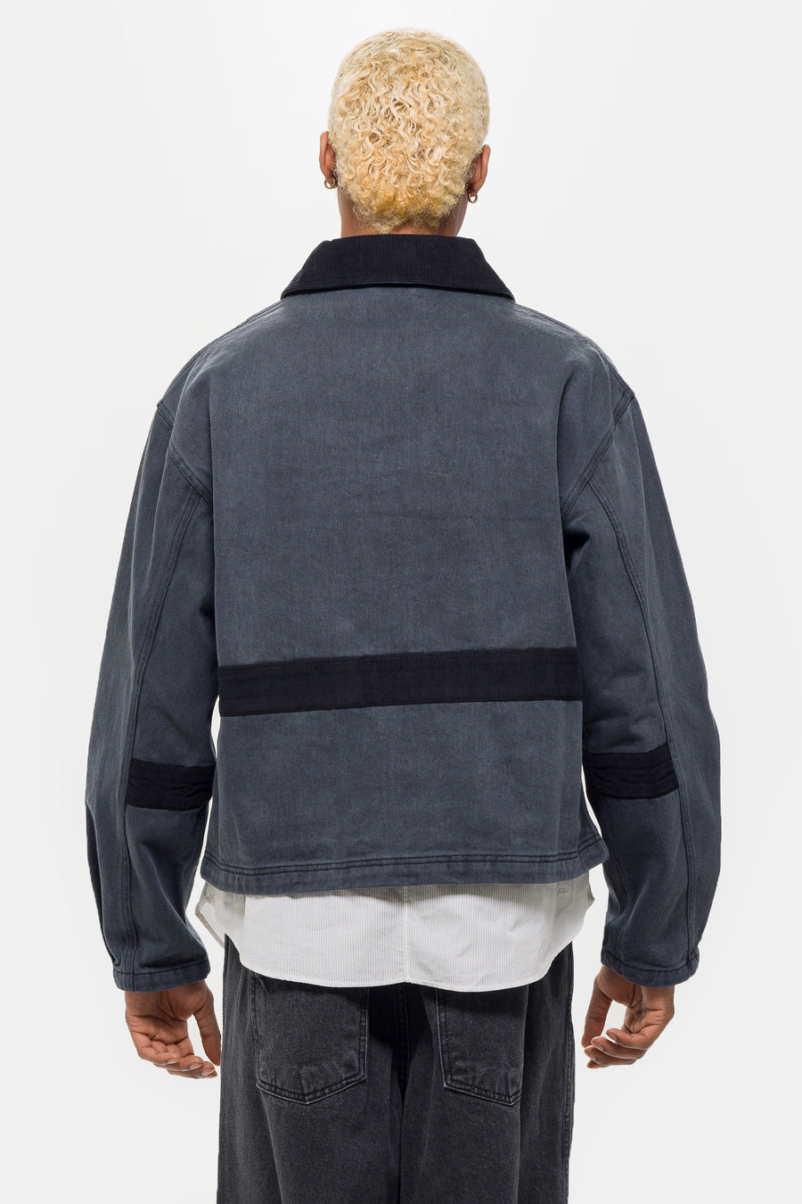 mfpen Clasp Jacket in Washed Black - Notre