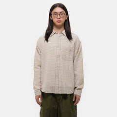 トップス Mfpen executive shirt beige S mfpen Executive Shirt in Structure Beige Check Curated at Jake and