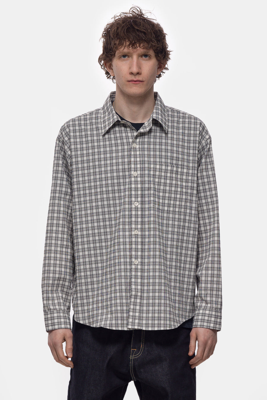 mfpen Executive Shirt in Off White Check - Notre