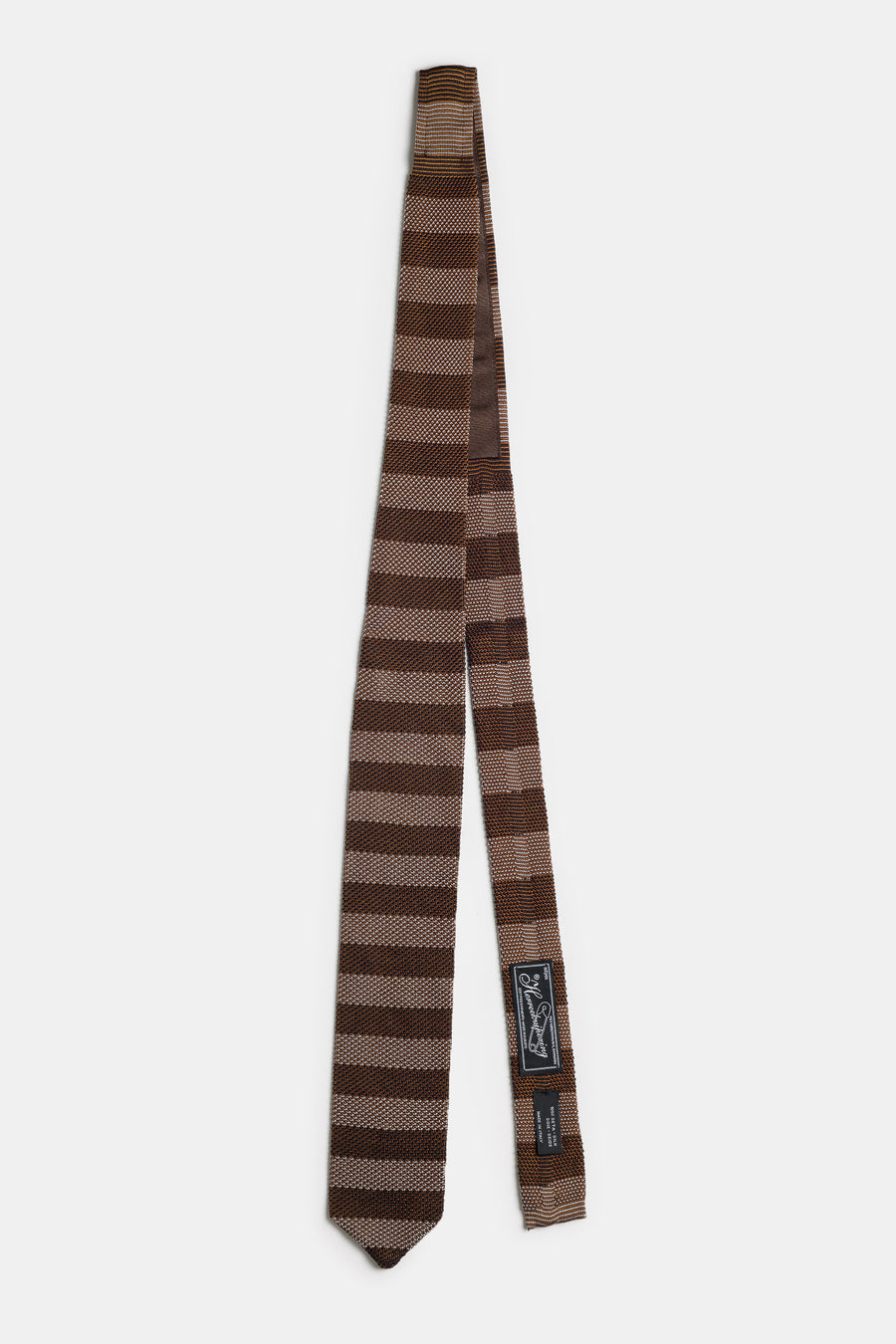 Formal Tie in Brown Candy Stripe