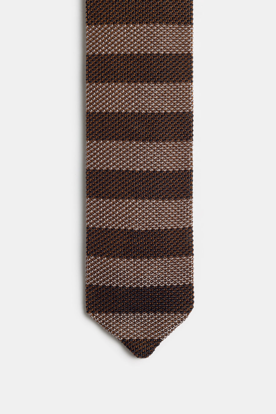 Formal Tie in Brown Candy Stripe