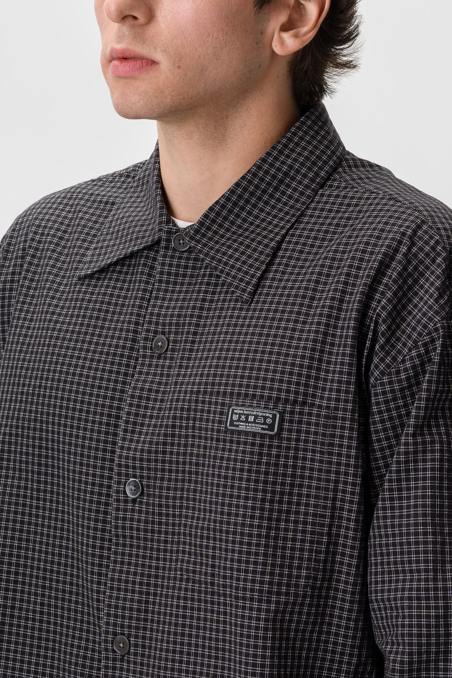 Frame Shirt in Black Check