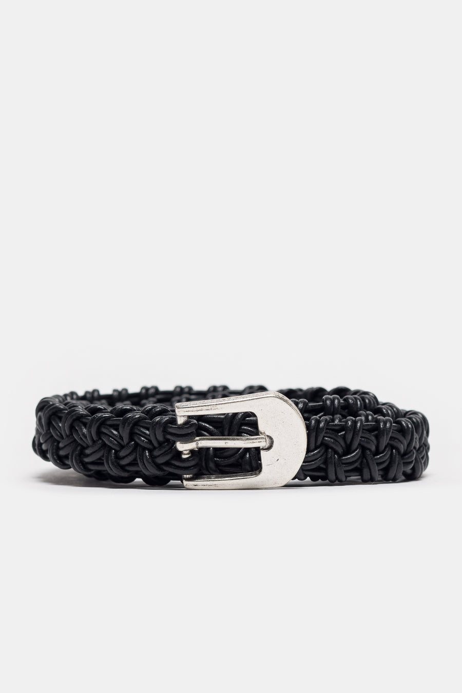 小物 mfpen 25SS Hand-Braided Leather Belt Hand-Braided Leather Belt in Black