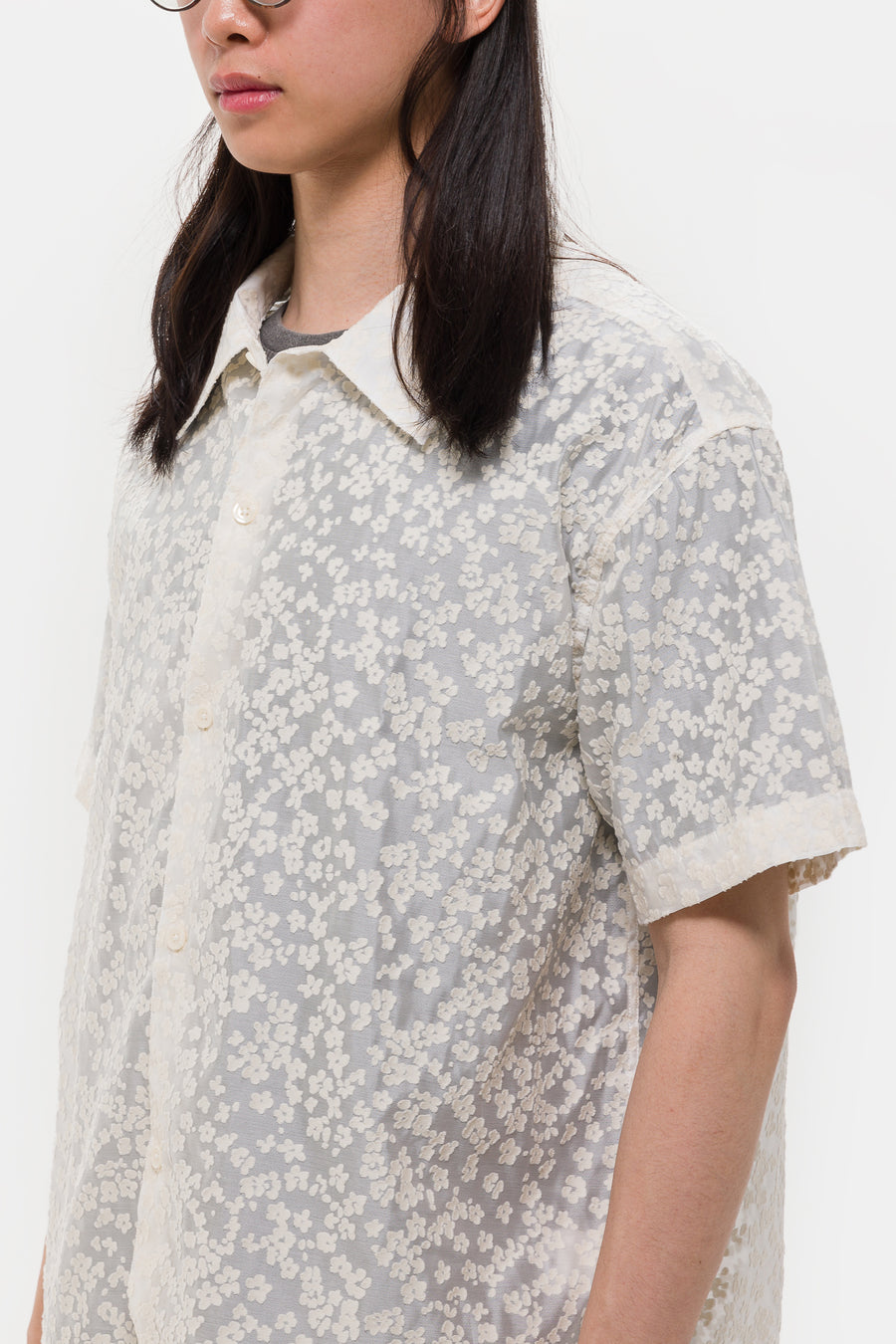 mfpen Holiday Shirt in Sheer Floral - Notre