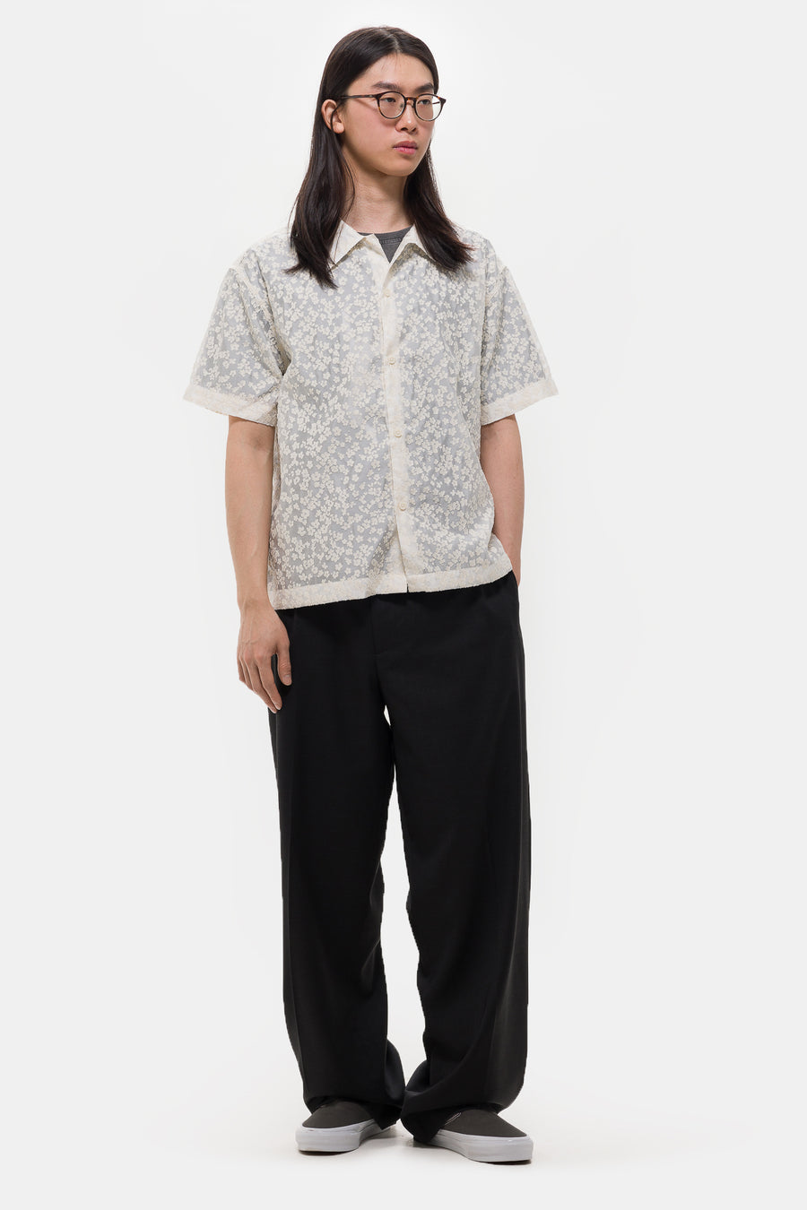 mfpen Holiday Shirt in Sheer Floral - Notre