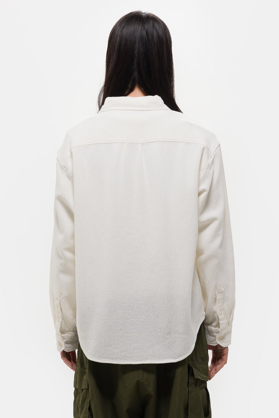 mfpen Island Shirt in White Net - Notre