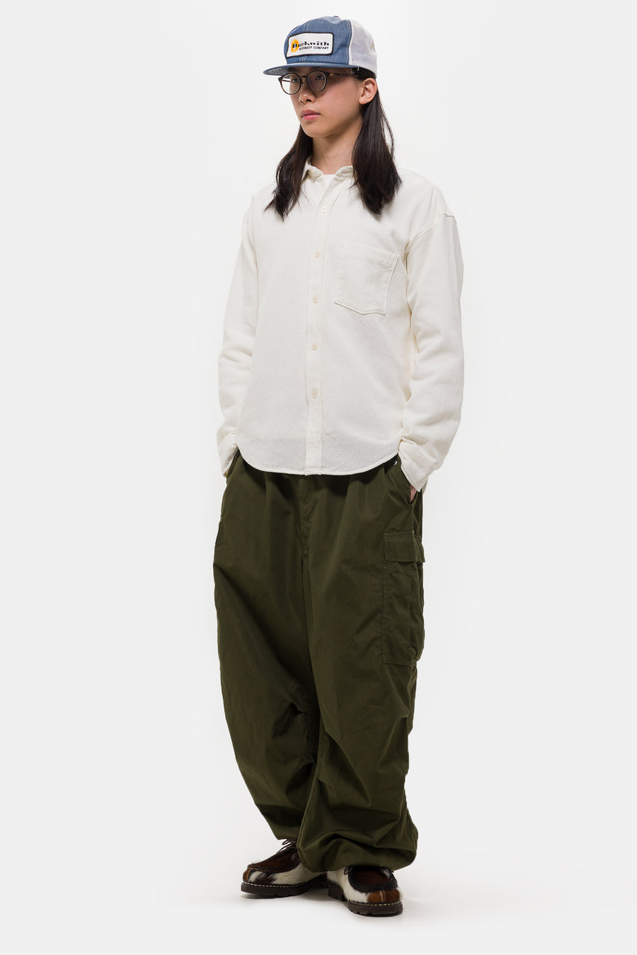 mfpen Island Shirt in White Net - Notre