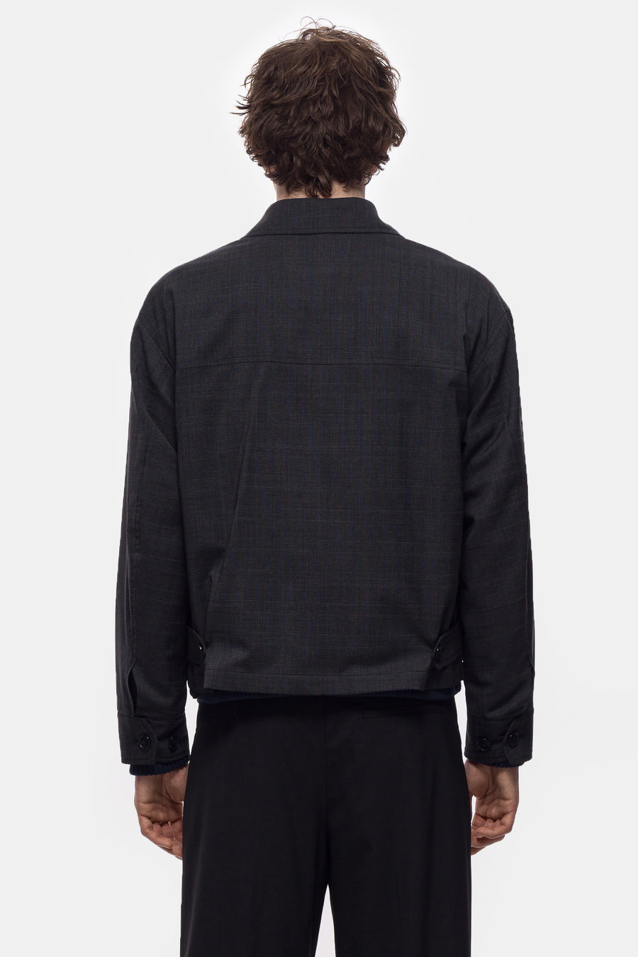mfpen Mail Jacket in Dark Grey Check - Notre