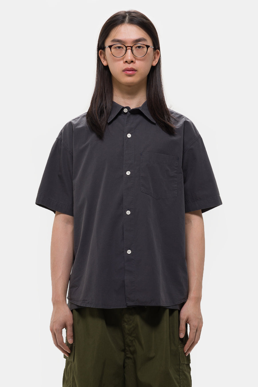 mfpen New Input Shirt in Washed Graphite - Notre