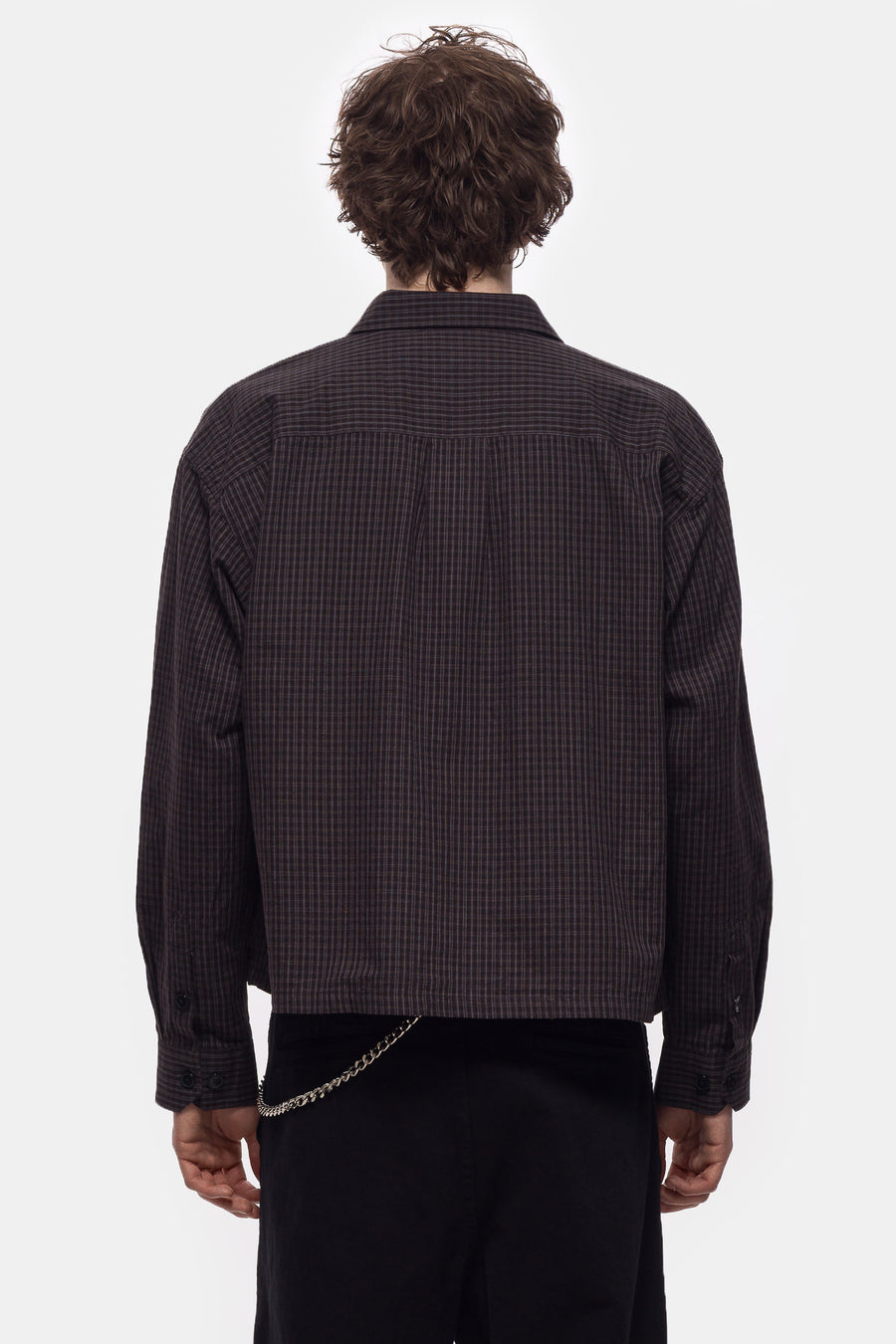 mfpen Priority Shirt in Dark Linen Check - Notre