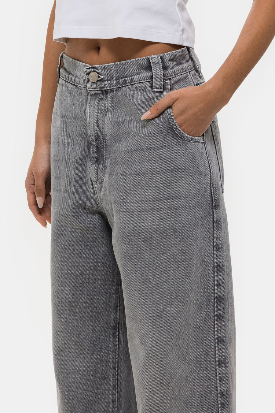 mfpen Regular Jean in Washed Light Grey - Notre