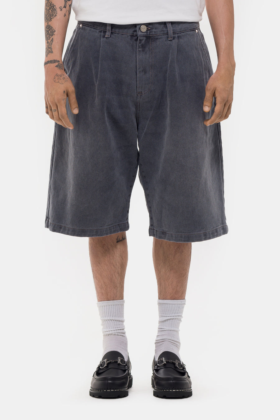 mfpen Star Rivet Short in Slate - Notre