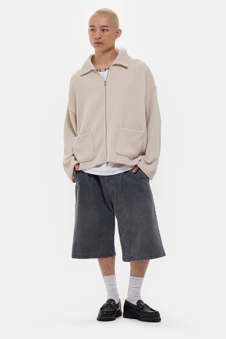 mfpen Star Rivet Short in Slate - Notre