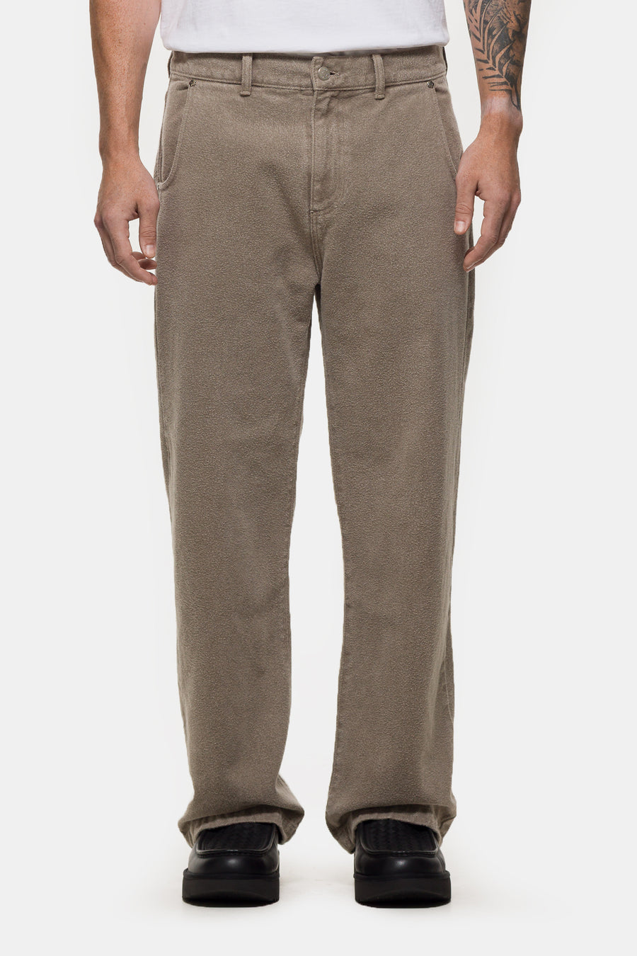 mfpen Straight Cut Jean in Brushed Mudstone - Notre