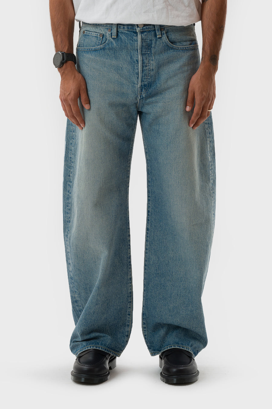 ssstein Round Denim Pant in Indigo - Notre