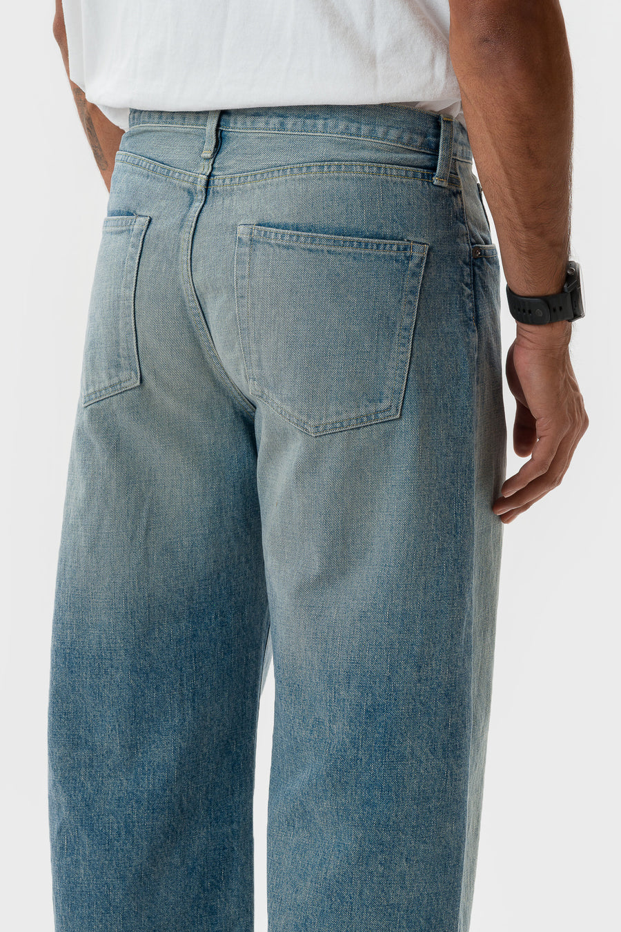 ssstein Round Denim Pant in Indigo - Notre
