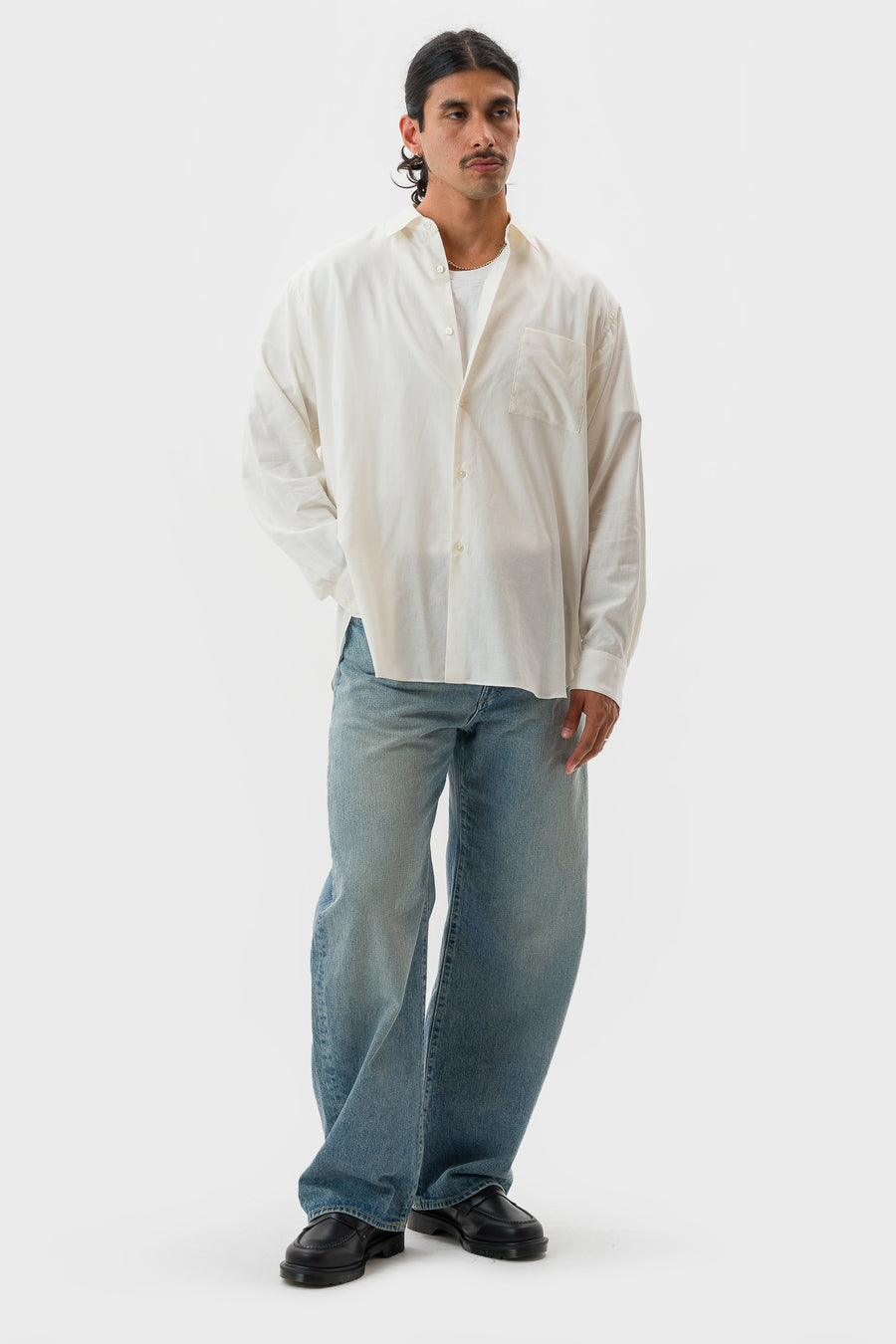 ssstein Round Denim Pant in Indigo - Notre