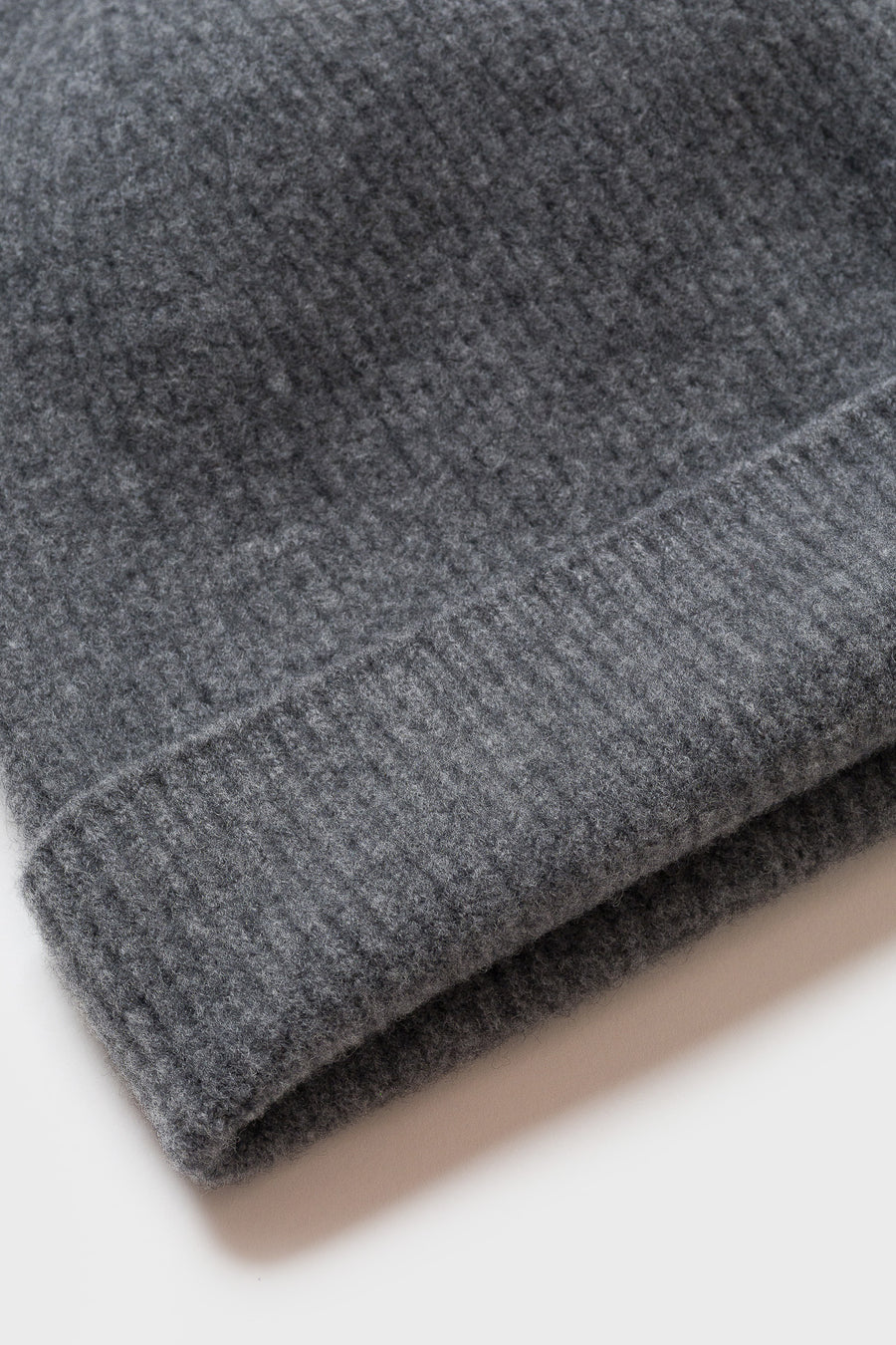 ssstein Super Fine Wool Milled Knit Beanie in Grey - Notre