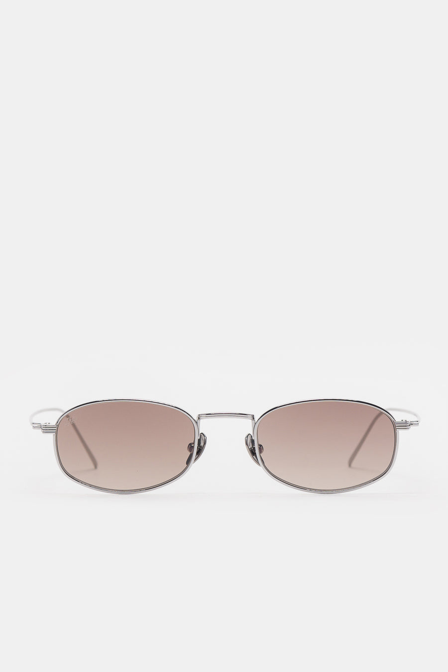 Akila Icon Sunglasses in Silver/Brown Gradient - Notre