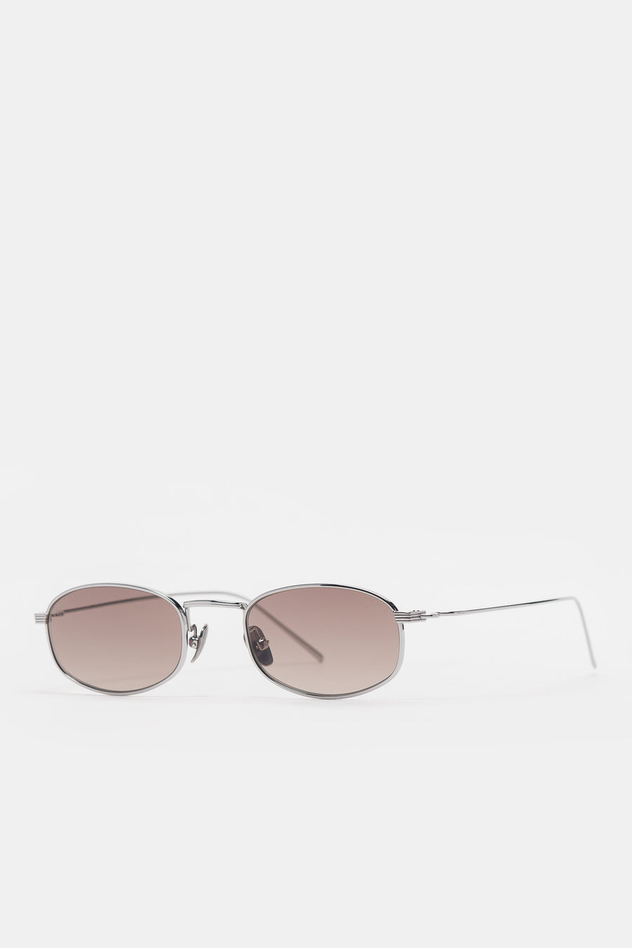 Akila Icon Sunglasses in Silver/Brown Gradient - Notre