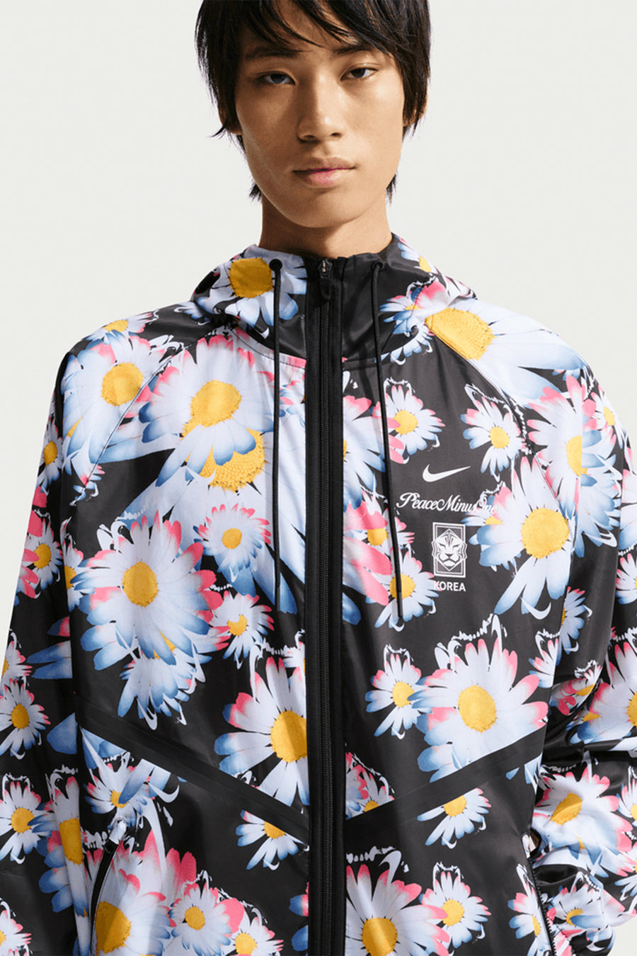 PEACEMINUSONE x Korea Anthem Jacket in Black/White