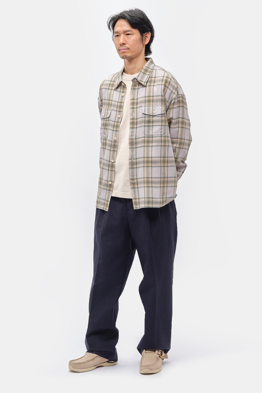 visvim MCCLOUD SLACKS SANTOME CHARCOAL